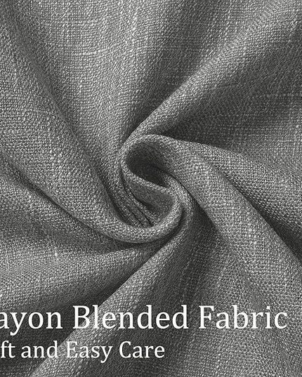 Vision Home Charcoal Grey Pinch Pleated Full Blackout Curtains Room Darkening Window Curtains for Living Room Bedroom Thermal Insulated Pinch Pleated Drapes with Hooks Back Tab 2 Panel 40" Wx102 L