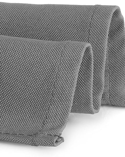 Gee Di Moda Rectangle Tablecloth - 60 x 84 Inch Charcoal Table Cloth for 5 Foot Rectangle Tables - Heavy Duty Washable Fabric - for Holiday Party, Dinner, Weddings, Baby Shower & Events