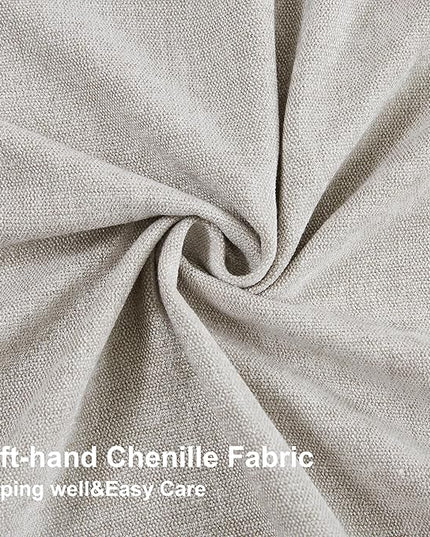 Vision Home Light Gray Pinch Pleated Curtains Velvet Chenille Light Filtering Window Curtains 63 inches for Living Room Bedroom Semi-Blackout Grey Pinch Pleat Drapes with Hooks 2 Panels 36" Wx63L