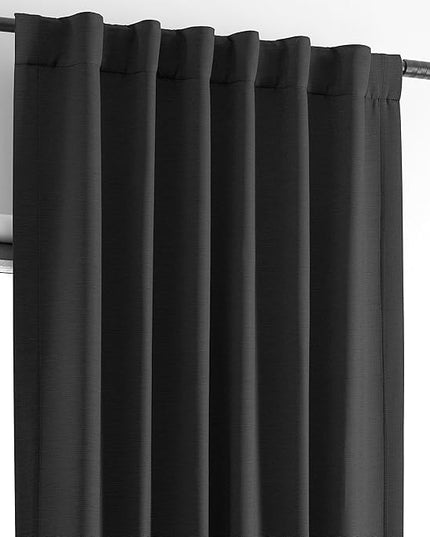 HPD Half Price Drapes Bellino Room Darkening Curtains 84 Inches Long Curtains for Bedroom & Living Room (1 Panel), 50W x 84L, Smoked Truffle