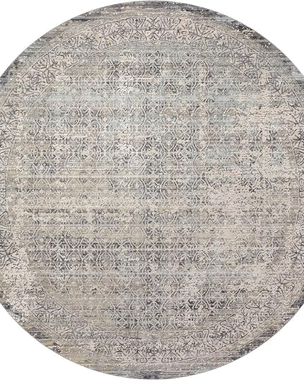 Loloi Amber Lewis Alie Collection ALE-04 Sky/Stone 5'-3'' x 7'-9'', .13'' Pile Height, Area Rug