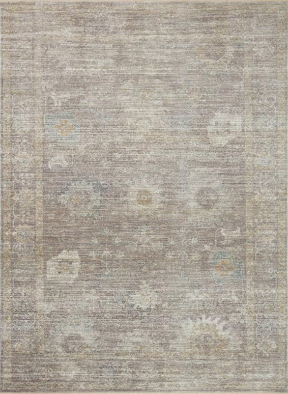 Loloi Magnolia Home by Joanna Gaines Millie Collection MIE-05 Stone/Natural 2'-7" x 12'-0", .25" Pile Height, Runner Rug
