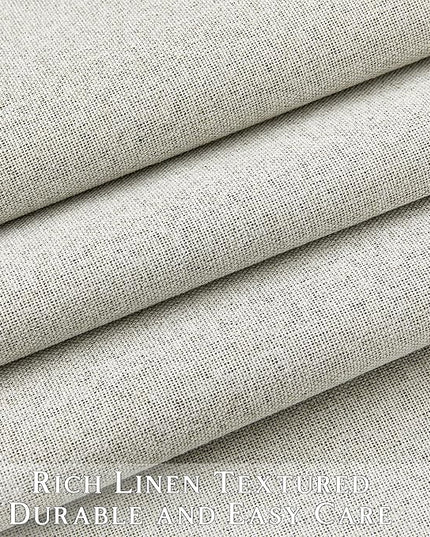 ChrisDowa 100% Blackout Greyish Beige Solid Curtains 72 Inches Long 2 Panels for Bedroom Living Room,Farmhouse Room Darkening Thermal Insulated Soundproof Grommet Top Window Treatment Drapes,52x72
