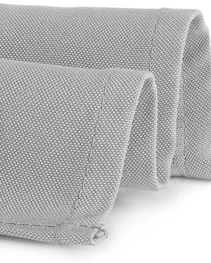 Gee Di Moda Rectangle Tablecloth - 90 x 156 Inch Silver Table Cloth for 8 Foot Tables with Floor-Length Drop - Heavy Duty Washable Fabric for Holiday Party, Dinner, Weddings & Baby Shower