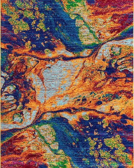 Rugs.com Calypso Collection Rug – 6x9 Multi Medium-Pile Rug Perfect for Bedrooms, Dining Rooms, Living Rooms