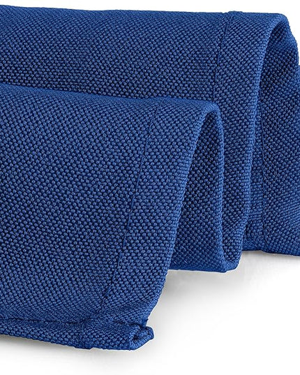 Gee Di Moda Rectangle Tablecloth - 90 x 156 Inch Royal Blue Table Cloth for 8 Foot Tables with Floor-Length Drop - Heavy Duty Washable Fabric for Holiday Party, Dinner, Weddings & Baby Shower