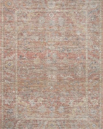 Loloi Magnolia Home by Joanna Gaines Millie Collection MIE-04 Sunset/Multi 2'-3" x 3'-10", .25" Pile Height, Accent Rug