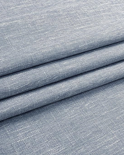 Vision Home Chambray Blue Pinch Pleated Full Blackout Curtains Room Darkening Window Curtains for Living Room Bedroom Thermal Insulated Pinch Pleat Blue Drapes with Hooks Back Tab 2 Panel 40" Wx102 L