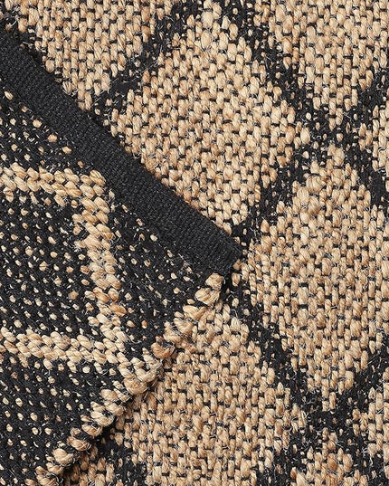 REDEARTH · Jute Cotton Area Rug - 2'x3' Rectangular Rug, Sustainable Handwoven, Non-Shedding, Soft & Durable – Reversible, Neutral Tones for Home Décor in Living Room, Dining Room, Bedroom, Set of 2