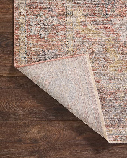 Loloi Magnolia Home by Joanna Gaines Millie Collection MIE-04 Sunset/Multi 2'-3" x 3'-10", .25" Pile Height, Accent Rug
