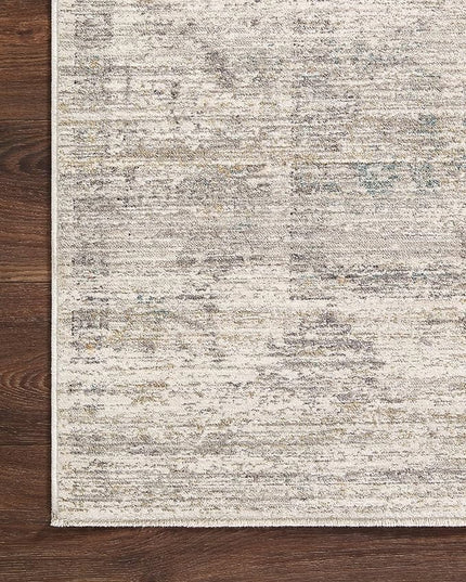 Loloi Magnolia Home by Joanna Gaines Millie Collection MIE-01 Silver/Dove 11'-6" x 15'-7", .25" Pile Height, Area Rug