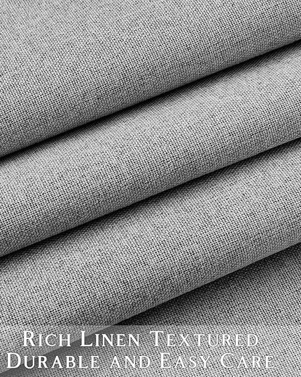 ChrisDowa 100% Blackout Grey Solid Curtains 72 Inches Long 2 Panels for Bedroom Living Room,Farmhouse Room Darkening Thermal Insulated Soundproof Grommet Top Window Treatment Drapes,52x72