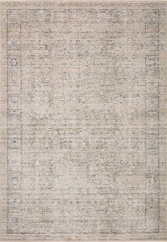 Loloi Amber Lewis Alie Collection ALE-03 Taupe/Dove 2'-7'' x 12'-0'', .13'' Pile Height, Runner Rug