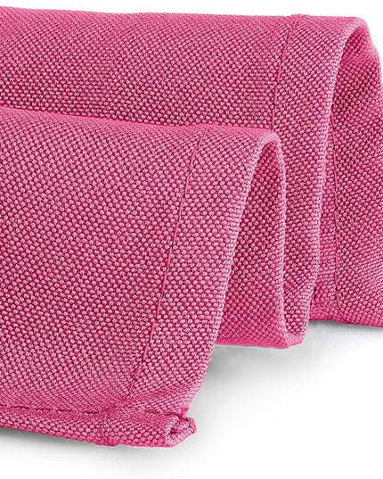Gee Di Moda Rectangle Tablecloth - 60 x 102 Inch Fuchsia Table Cloth for 6 Foot Rectangle Tables - Heavy Duty Washable Fabric - for Holiday Party, Dinner, Weddings, Baby Shower & Events