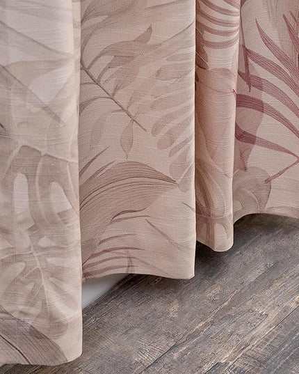 Maison d' Hermine Curtains for Living Room 100% Cotton 124 inch Length Two Panels Light Filtering Curtains for Bedroom Windows with Rod and Loop Pockets Drapes (Creole Beige, 50" W x 124" L)