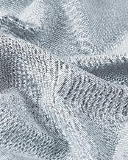 Vision Home Pinch Pleated Full Blackout Curtains Linen Blended Room Darkening Window Curtains 84 inch for Living Room Bedroom Thermal Insulated Pinch Pleat Drapes with Hooks 2 Panel 40"Wx84"L,Blue Fog