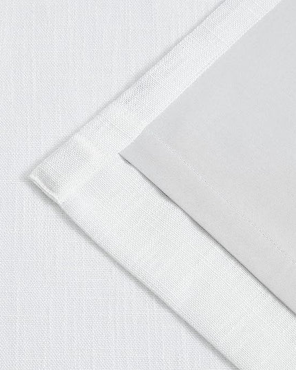 Vision Home White Pinch Pleated Full Blackout Curtains 60 inch Wide Thermal Insulated Window Curtains for Living Room Bedroom Room Darkening Pinch Pleat Drapes with Hooks Back Tab 1 Panel 60" Wx63 L