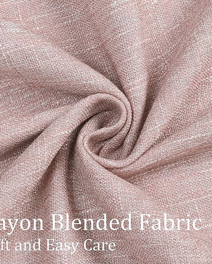 Vision Home Pink Pinch Pleated Full Blackout Curtains Room Darkening Window Panels 90 inch for Girls Bedroom Living Room Thermal Insulated Pinch Pleat Pink Drapes with Hooks Back Tab 40" Wx90 Lx2