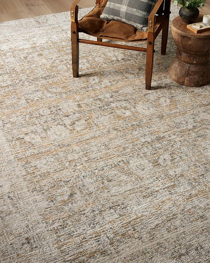 Loloi Amber Lewis Alie Collection ALE-05 Gold/Beige 2'-7'' x 12'-0'', .13'' Pile Height, Runner Rug