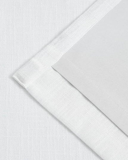Vision Home White Pinch Pleated Full Blackout Curtains 60 inch Wide Thermal Insulated Window Curtains for Living Room Bedroom Room Darkening Pinch Pleat Drapes with Hooks Back Tab 1 Panel 60" Wx72 L