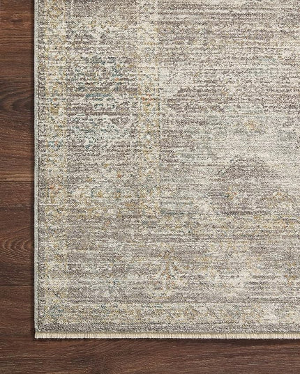 Loloi Magnolia Home by Joanna Gaines Millie Collection MIE-05 Stone/Natural 2'-7" x 14', .25" Pile Height, Runner Rug