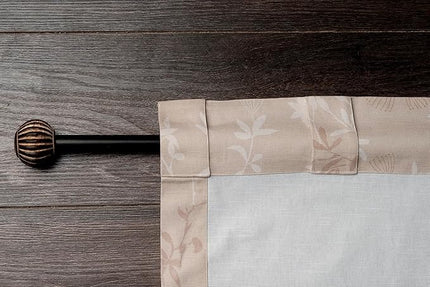 Maison d' Hermine Curtains for Living Room 100% Cotton 96 inch Length Two Panels Light Filtering Curtains for Bedroom Windows with Rod and Loop Pockets Drapes (Louxor Beige, 50" W x 96" L)