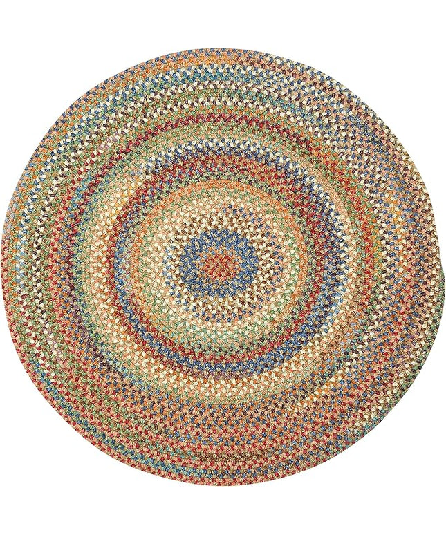 Capel American Heritage Cinnamon 8' 0" Round Braided Rug