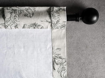 Maison d' Hermine Curtains for Living Room 100% Cotton 84 inch Length Two Panels Light Filtering Toile Curtains for Bedroom Windows with Rod and Loop Pockets Drapes (Savana Jouy Green, 50" W x 84" L)