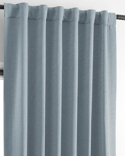 HPD Half Price Drapes Bellino Room Darkening Curtains 120 Inches Long Curtains for Bedroom & Living Room (1 Panel), 50W x 120L, Gulf Blue