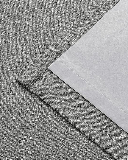 Vision Home Charcoal Grey Pinch Pleated Full Blackout Curtains Room Darkening Window Curtains for Living Room Bedroom Thermal Insulated Pinch Pleated Drapes with Hooks Back Tab 2 Panel 40" Wx102 L